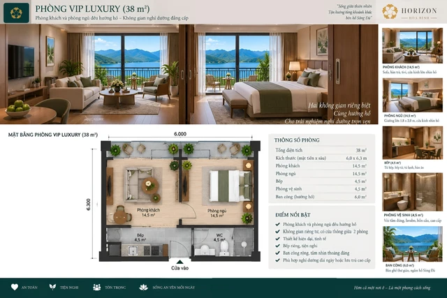 Phòng VIP Luxury · 30 m²